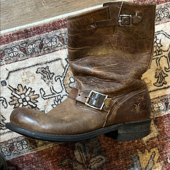 Frye Women's Brown Leather Boots - Picture 6 of 7
